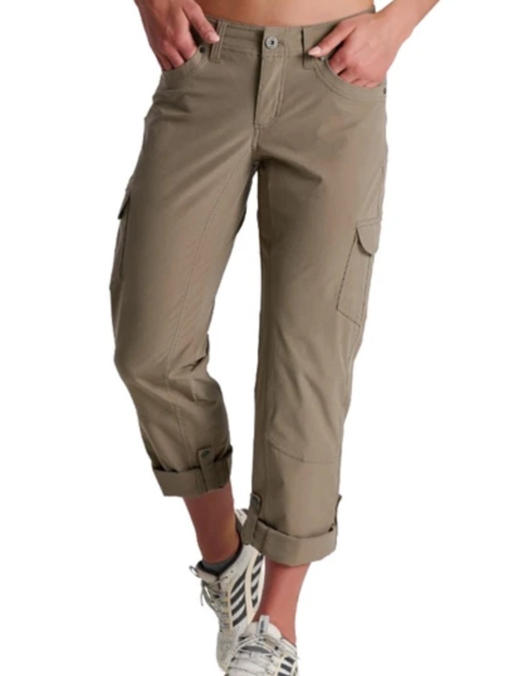 KUHL Freeflex Roll-Up Hiking Pants Women’s Size 14 Long Tan Khaki
W